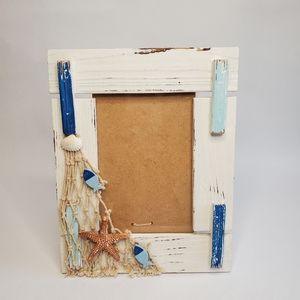 Nautical Beach Wooden Picture Frame by Puzzled